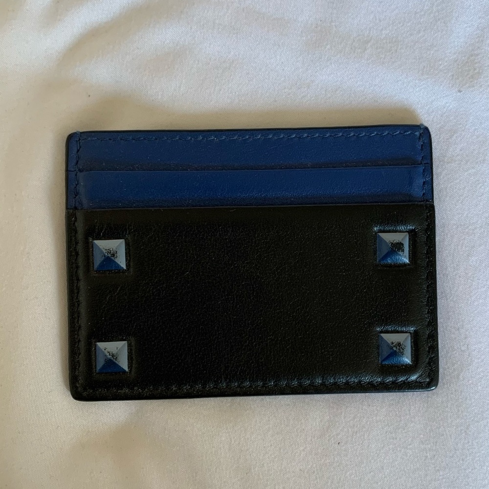 Valentino navy/black card case